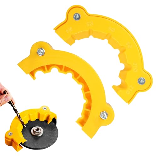 Casbomy 2 Stück 2025 New Drill Bit Sharpener, Mehrzweck Bohrer Schleifmaschine, Bohrschleifer-Werkzeug, Winkelschleifer Schleifwerkzeug, Bohrerschärfer Tool für Alle Bits von Casbomy