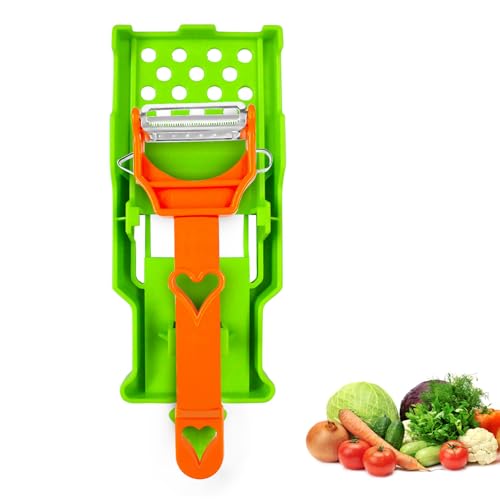 Casbomy 3-In-1-Schäler Multifunktionales Mit Doppelte Klinge Edelstahl Julienne Schäler Spiral-Kartoffelschäler Handbuch Reibe Gemüse und Obst für Zerkleinerer und Schäler Casbomy 3-In-1-Schäler Multifunktionales Mit Doppelte Klinge Edelstahl Julienne Schäler Spiral-Kartoffelschäler Handbuch Reibe Gemüse und Obst für Zerkleinerer und Schäler von Casbomy