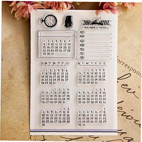 Case Cover Home Decor Ewiger Kalender Muster Transparent Clear Stamps Silikon Für Den Weihnachtsmann Scrapbooking Weihnachtskartenherstellung von Case Cover