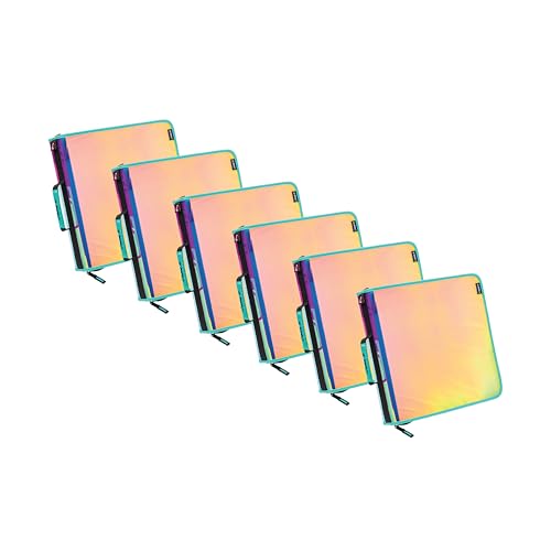 Case-it PS-440-VC-C, schillernder Go Tab Reißverschluss, 5,1 cm O-Ring mit herausnehmbaren 5-farbigen Reitern, Fächermappe und Schultergurt und Griff, schillernd Case-it PS-440-VC-C, schillernder Go Tab Reißverschluss, 5,1 cm O-Ring mit herausnehmbaren 5-farbigen Reitern, Fächermappe und Schultergurt und Griff, schillernd von Case it