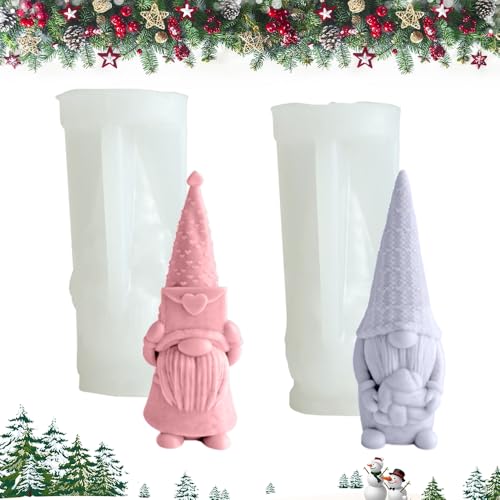 Casenly 3D Silikonform Weihnachten, 2 Stück Silikonformen Gießformen, Epoxidharz Formen Weihnachten, Weihnachtsmann Silikon Gießform für DIY Silikon Kerzen Gießform, Formen Seifenform Casenly 3D Silikonform Weihnachten, 2 Stück Silikonformen Gießformen, Epoxidharz Formen Weihnachten, Weihnachtsmann Silikon Gießform für DIY Silikon Kerzen Gießform, Formen Seifenform von Casenly