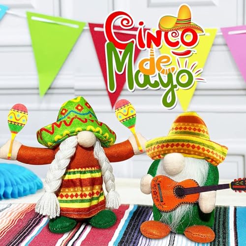 CashMuch Fiesta Zwerg Puppen für mexikanische Taco Tuesday Plüschdekorationen Plüschstoff von CashMuch