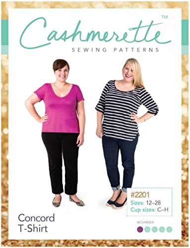 Cashmerette Damen-Schnittmuster, Übergröße, Concord, T-Shirt von Cashmerette