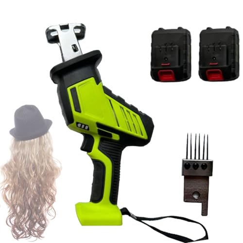 Handgehaltene Maschine zur Herstellung individueller Perücken, für Echthaar und Kunsthaar, automatisches schnelles Weben, es gibt Zwei Möglichkeiten zum Stricken, mit 2 wiederaufladbaren Zellen von Cashwise