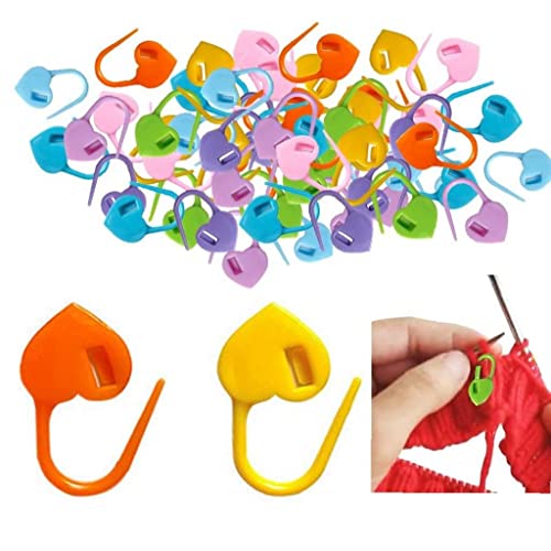 100 Pcs Häkelverriegelungsmarkierungen Farbenfrohe Häkelclip Plastiksicherheitsstift Häkelstich -Stich -Marker Für Handarbeit Strickfahrzeug 100 Pcs Häkelverriegelungsmarkierungen Farbenfrohe Häkelclip Plastiksicherheitsstift Häkelstich -Stich -Marker Für Handarbeit Strickfahrzeug von Casiler