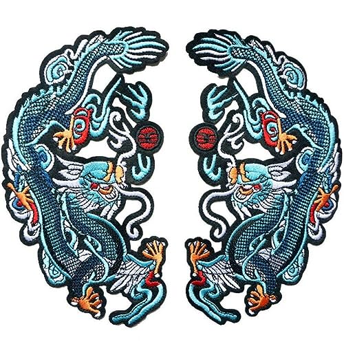 2pcs Chinese Dragon Totem Bestickte Flecken Nähen Sie Eisen Auf Abzeichen Für Kleidung DIY Applizes Craft Decoration 2pcs Chinese Dragon Totem Bestickte Flecken Nähen Sie Eisen Auf Abzeichen Für Kleidung DIY Applizes Craft Decoration von Casiler