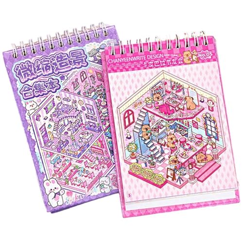 2sets DIY Szenenaufkleber Cartoon Kabinenszenenaufkleber Stapeln Einfügen Von Aufkleberbüchern Stress Abbauen Und Die Zeit Vertreiben 2sets DIY Szenenaufkleber Cartoon Kabinenszenenaufkleber Stapeln Einfügen Von Aufkleberbüchern Stress Abbauen Und Die Zeit Vertreiben von Casiler