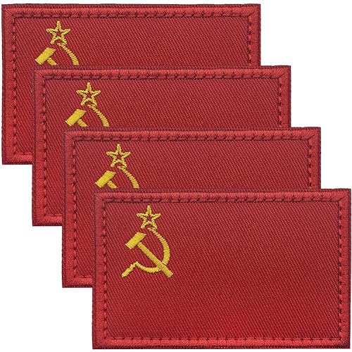 4pcs/set Sowjetunion Flagge Gesticktes Ussr Patch Kommunistisches Cccp -eisen Auf Dem Nationalen Emblem Für Militärische Uniformjacke Hut 4pcs/set Sowjetunion Flagge Gesticktes Ussr Patch Kommunistisches Cccp -eisen Auf Dem Nationalen Emblem Für Militärische Uniformjacke Hut von Casiler