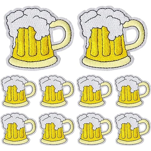 Bier Bestickte Flecken Cartoon Drinks Patch Kleidungseisen Auf Nähte Auf Flecken Für Kleidungsaufkleber Gestickt von Casiler