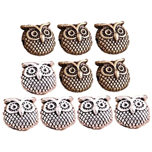 Casiler 10pcs 11 * 11mm Eulenperlen -abstandshalter -Charm Für DIY Perlen Armbänder Schmuck Handgefertigt Casiler 10pcs 11 * 11mm Eulenperlen -abstandshalter -Charm Für DIY Perlen Armbänder Schmuck Handgefertigt von Casiler