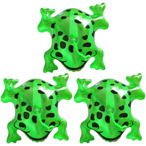 Casiler 3pcs Frosch Aufblasbar Spielzeug Kinderspielzeugnachtmarkt PVC Elastic Frog Turtle Exquisites Und Kompaktes Kinder Geschenk von Casiler