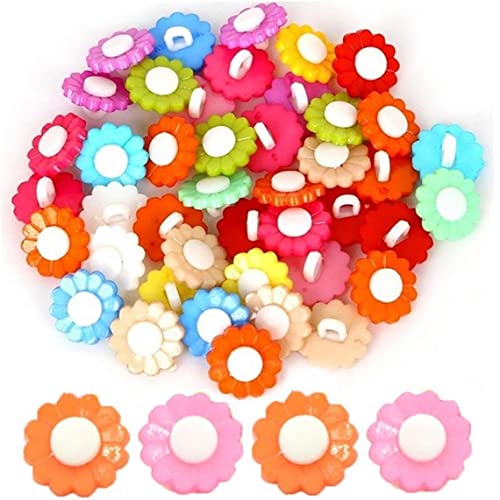 Casiler 50pcs Nähknöpfe 1 Loch Plastikblume Runde Knöpfe Bunte Bastelknöpfe Für Kinderkleidung Machen Casiler 50pcs Nähknöpfe 1 Loch Plastikblume Runde Knöpfe Bunte Bastelknöpfe Für Kinderkleidung Machen von Casiler