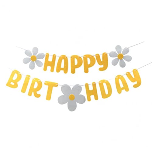 Casiler Alles Zum Geburtstag Banner Babyparty Nicht Gewebtes Gänseblümchen Girland Casiler Alles Zum Geburtstag Banner Babyparty Nicht Gewebtes Gänseblümchen Girland von Casiler