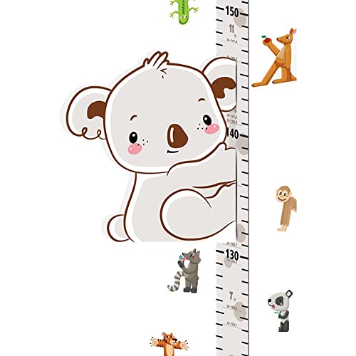 Casiler Babyhöhe Wachstumskarte Lineal 3D Movable Height Lurer Lumer Wandtattoos Kinder Höhe Messen Sie Chart Aufkleber Für Kindergarten -spielzimmer von Casiler