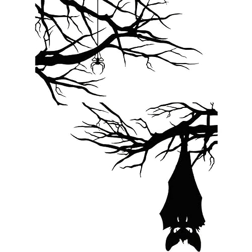 Casiler Halloween -wandaufkleber Gothic Spider Fledermaus Zweig Vinyl Wandtaste Für Wohnzimmer Halloween Dekorationen Casiler Halloween -wandaufkleber Gothic Spider Fledermaus Zweig Vinyl Wandtaste Für Wohnzimmer Halloween Dekorationen von Casiler