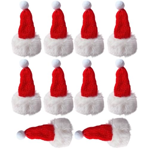 Casiler Mini-weihnachtsmütze, Strickmütze, Weinflaschen-Abdeckung, DIY-Weihnachtsbaum-Ornament, Weihnachtsfeier, Küchentischdekoration Casiler Mini-weihnachtsmütze, Strickmütze, Weinflaschen-Abdeckung, DIY-Weihnachtsbaum-Ornament, Weihnachtsfeier, Küchentischdekoration von Casiler