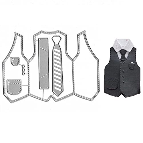 Casiler Weste Hemd Krawatte Metall Stanzformen Bastelstanzen Glücklicher Vatertag DIY Scrapbooking Karten Klinge Stanzschablonen Gestanzt Casiler Weste Hemd Krawatte Metall Stanzformen Bastelstanzen Glücklicher Vatertag DIY Scrapbooking Karten Klinge Stanzschablonen Gestanzt von Casiler