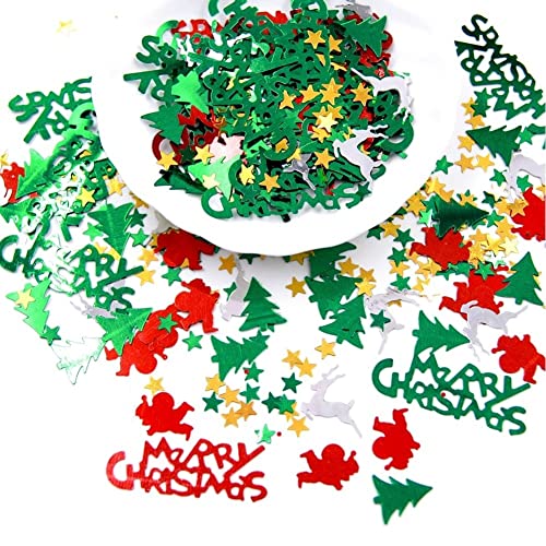 Weihnachtskonfetti -pailletten 15g/tasche Festliche Weihnachtsmischung Konfetti Glitter Heiraten Weihnachtstischdekoration von Casiler