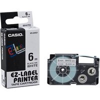 CASIO Schriftband XR-6WE XR-6WE1, 6 mm schwarz auf weiß von Casio