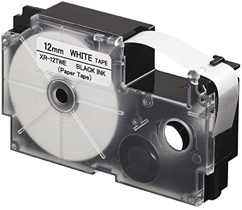 Casio XR-12TWE EZ-Label Printer 12 mm Schriftband aus Papier selbsthaftend für den Indoor-Einsatz schwarz Casio XR-12TWE EZ-Label Printer 12 mm Schriftband aus Papier selbsthaftend für den Indoor-Einsatz schwarz von Casio