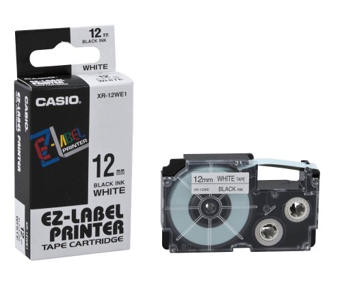 Casio XR-12WES Etikettendruckerband, 1 m, 1,2 cm von Casio