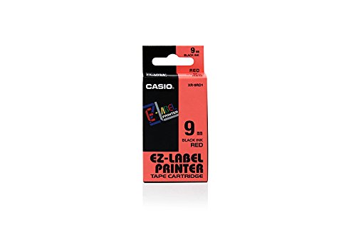 Casio xr-9rd1 schwarz auf rot Band D Etikett – Bänder D Etiketten (schwarz auf rot, rot, 9 mm, 8 m) von Casio