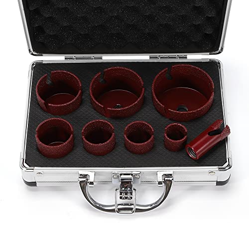 8 tlg Diamant-Bohrerset (20-68mm) für Beton/Granit - Professional Diamond Drill Bits Set M14 Gewinde für Winkelschleifer von Caskunbsy