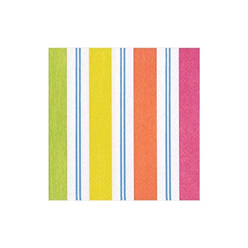 Caspari Entertaining with Markise Stripe Cocktail-Servietten, Papier, Mehrfarbig, 12.7 x 12.7 x 3 cm, 20 Caspari Entertaining with Markise Stripe Cocktail-Servietten, Papier, Mehrfarbig, 12.7 x 12.7 x 3 cm, 20 von Caspari