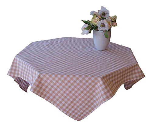 Cassa Luyton Cuba Tischdecke, rund, Baumwolle/Polyester, Beige, beige, 140 x 250 von Cassa Luyton