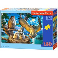Owl Family - Puzzle - 180 Teile von Castorland