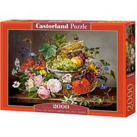 Still Life with Flowers and Fruit Basket - Puzzle - 2000 Teile von Castorland