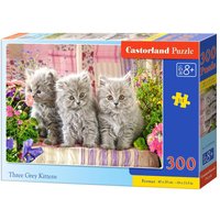 Three Grey Kittens - Puzzle - 300 Teile von Castorland