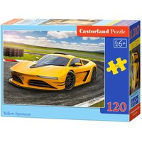 Yellow Sportscar - Puzzle - 120 Teile von Castorland