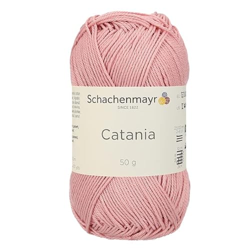 SMC Catania Originals Baumwollgarn, 3 Knäuel, insgesamt 150 g, 100 % Baumwolle, je 50 g/125 m, Fine-Sport 2 (00408 - Rosa, 3er-Pack) von Catania