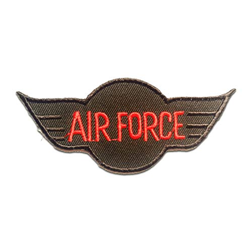 AIR FORCE Army - Aufnäher, Bügelbild, Aufbügler, Applikationen, Patches, Flicken, zum aufbügeln, Größe: 10 x 4.4 cm von Catch the Patch