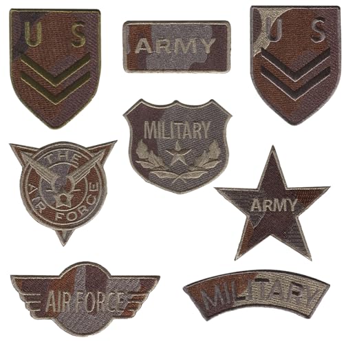 Army Militär Set 8 Stück - Aufnäher, Bügelbild, Aufbügler, Applikationen, Patches, Flicken, Zum Aufbügeln Army Militär Set 8 Stück - Aufnäher, Bügelbild, Aufbügler, Applikationen, Patches, Flicken, Zum Aufbügeln von Catch the Patch