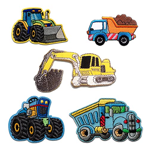 Aufnäher für Kinder - Baustellen Set 5 Stück Bagger LKW Kipper - Aufnäher, Bügelbild, Aufbügler, Applikationen, Patches, Zum Aufbügeln Aufnäher für Kinder - Baustellen Set 5 Stück Bagger LKW Kipper - Aufnäher, Bügelbild, Aufbügler, Applikationen, Patches, Zum Aufbügeln von Catch the Patch