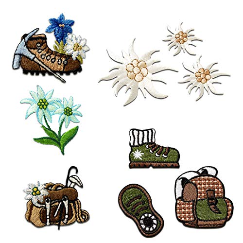 Bergsteiger Set 9 Stück - Aufnäher, Bügelbild, Aufbügler, Applikationen, Patches, Flicken, Zum Aufbügeln Bergsteiger Set 9 Stück - Aufnäher, Bügelbild, Aufbügler, Applikationen, Patches, Flicken, Zum Aufbügeln von Catch the Patch