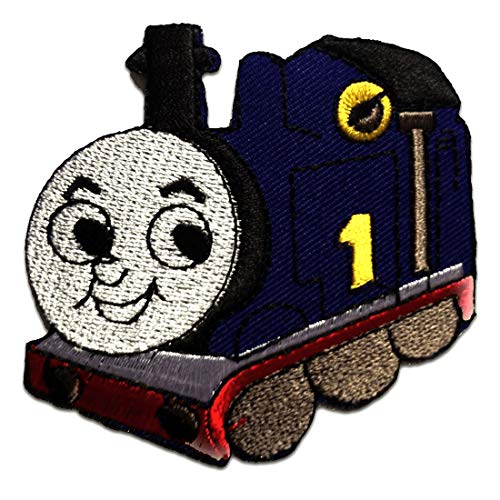 Catch the Patch Thomas The Tank Train Baby Kinder - (Größe: 8,7 x 7 cm) Aufnäher, Bügelbilder, Aufbügler, Applikationen, Patches, Sticker zum Aufbügeln oder Aufnähen – für Kleidung, Taschen, Jacken von Catch the Patch