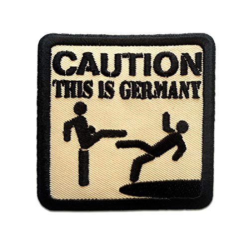 Catch the Patch Caution this is Germany - (Größe: 7,9 x 7,9 cm) – Kultige Aufnäher zum Aufbügeln & Aufnähen – Für Jacken, Rucksäcke, Shirts & Cosplay – Ein Must-have für DIY-Fans Catch the Patch Caution this is Germany - (Größe: 7,9 x 7,9 cm) – Kultige Aufnäher zum Aufbügeln & Aufnähen – Für Jacken, Rucksäcke, Shirts & Cosplay – Ein Must-have für DIY-Fans von Catch the Patch