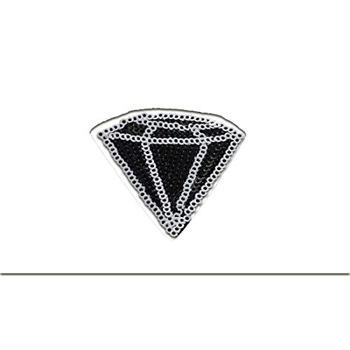 Diamant Edelstein Pailletten - Aufnäher, Bügelbild, Aufbügler, Applikationen, Patches, Flicken, zum aufbügeln, Größe: 5,5 x 5,5 cm Diamant Edelstein Pailletten - Aufnäher, Bügelbild, Aufbügler, Applikationen, Patches, Flicken, zum aufbügeln, Größe: 5,5 x 5,5 cm von Catch the Patch