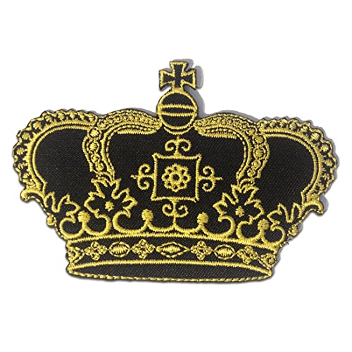Goldene Prinzessin Königin Krone - Aufnäher, Bügelbild, Aufbügler, Applikationen, Patches, Flicken, zum aufbügeln, Größe: 8,3 x 7,3 cm Goldene Prinzessin Königin Krone - Aufnäher, Bügelbild, Aufbügler, Applikationen, Patches, Flicken, zum aufbügeln, Größe: 8,3 x 7,3 cm von Catch the Patch