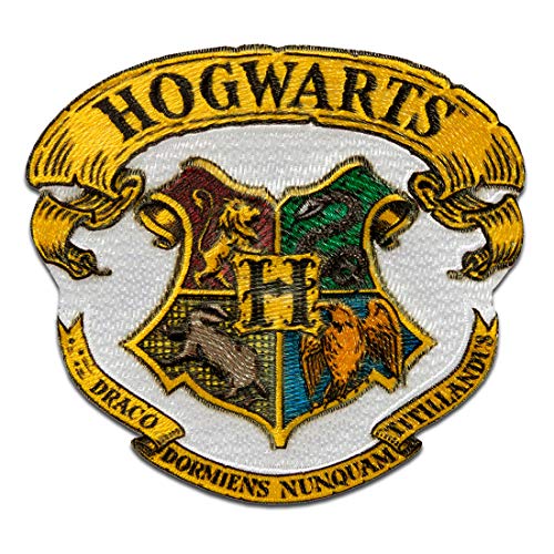 Harry Potter © Hogwarts Wappen - Aufnäher, Bügelbild, Aufbügler, Applikationen, Patches, Flicken, zum aufbügeln, Größe: 5,7 x 6 cm von Catch the Patch