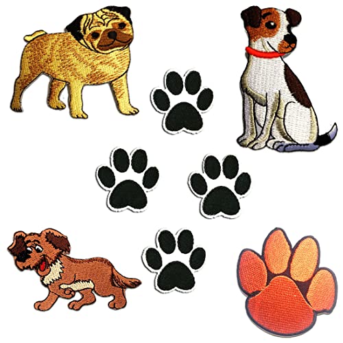 Hunde Set 8 Stück Tier - Aufnäher, Bügelbild, Aufbügler, Applikationen, Patches, Flicken, Zum Aufbügeln Hunde Set 8 Stück Tier - Aufnäher, Bügelbild, Aufbügler, Applikationen, Patches, Flicken, Zum Aufbügeln von Catch the Patch