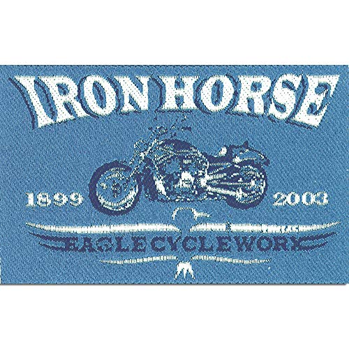 Iron Horse Biker - Aufnäher, Bügelbild, Aufbügler, Applikationen, Patches, Flicken, zum aufbügeln, Größe: 8,1 x 5,5 cm von Catch the Patch