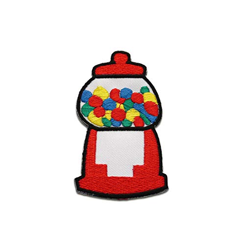 Kaugummi Automat Süßigkeiten Kinder - Aufnäher, Bügelbild, Aufbügler, Applikationen, Patches, Flicken, zum aufbügeln, Größe: 8,5 x 4,5 cm von Catch the Patch