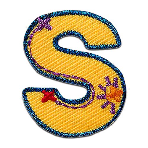 Komplettes Alphabet einzeln auswählbar - Aufnäher, Bügelbild, Aufbügler, Applikationen, Patches, Flicken, zum aufbügeln, Größe:, Alphabet MQ bunt/blau:Buchstabe S 3.4 x 2.8 cm Komplettes Alphabet einzeln auswählbar - Aufnäher, Bügelbild, Aufbügler, Applikationen, Patches, Flicken, zum aufbügeln, Größe:, Alphabet MQ bunt/blau:Buchstabe S 3.4 x 2.8 cm von Catch the Patch