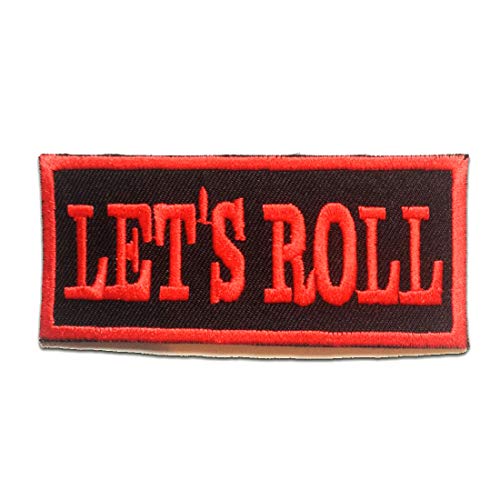 LET''S ROLL Rock - Aufnäher, Bügelbild, Aufbügler, Applikationen, Patches, Flicken, zum aufbügeln, Größe: 8.7 x 3.9 cm LET''S ROLL Rock - Aufnäher, Bügelbild, Aufbügler, Applikationen, Patches, Flicken, zum aufbügeln, Größe: 8.7 x 3.9 cm von Catch the Patch
