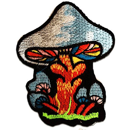 Magic Mushroom Pilz - Aufnäher, Bügelbild, Aufbügler, Applikationen, Patches, Flicken, zum aufbügeln, Größe: 6 x 7,7 cm Magic Mushroom Pilz - Aufnäher, Bügelbild, Aufbügler, Applikationen, Patches, Flicken, zum aufbügeln, Größe: 6 x 7,7 cm von Catch the Patch