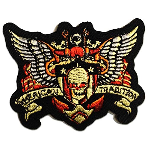 Me x ican Tradition! Biker - Aufnäher, Bügelbild, Aufbügler, Applikationen, Patches, Flicken, zum aufbügeln, Größe: 7.5 x 6.0 cm Me x ican Tradition! Biker - Aufnäher, Bügelbild, Aufbügler, Applikationen, Patches, Flicken, zum aufbügeln, Größe: 7.5 x 6.0 cm von Catch the Patch